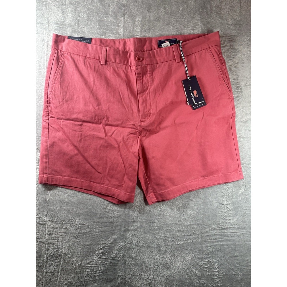 NWT Vineyard Vines Breaker Shorts Mens Sz 42 Pink 9" Jetty Red Pastel Chino Prep